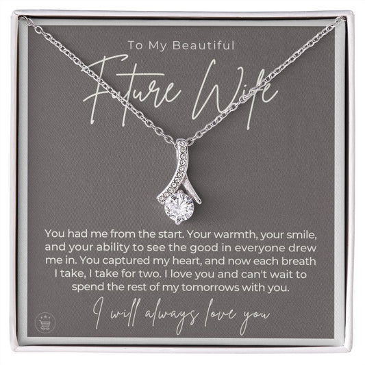 Future Wife, Mrs. Gift | Each Breath Necklace 0641T11