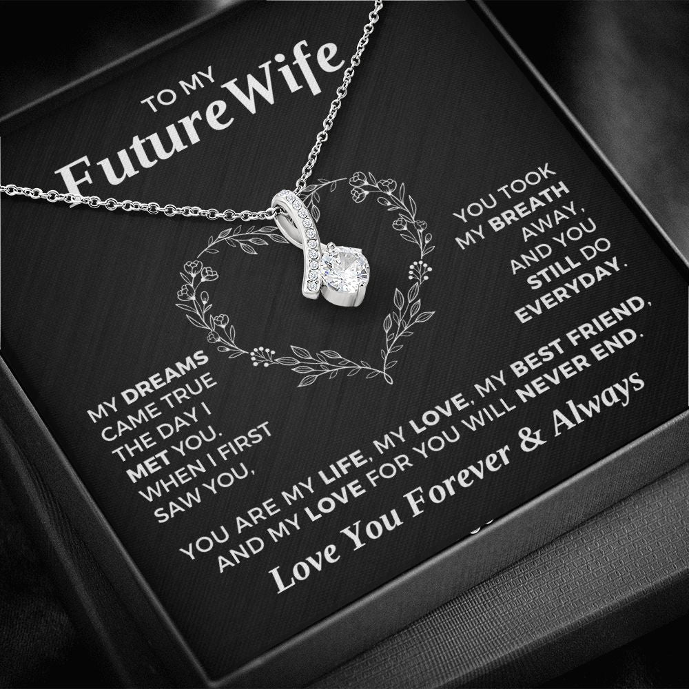 Future Wife, Mrs. Gift | Dreams Came True Necklace 0743T6A