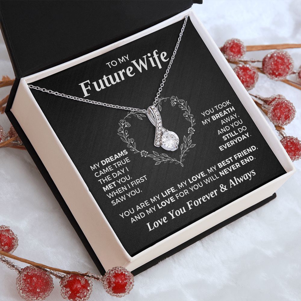 Future Wife, Mrs. Gift | Dreams Came True Necklace 0743T6A