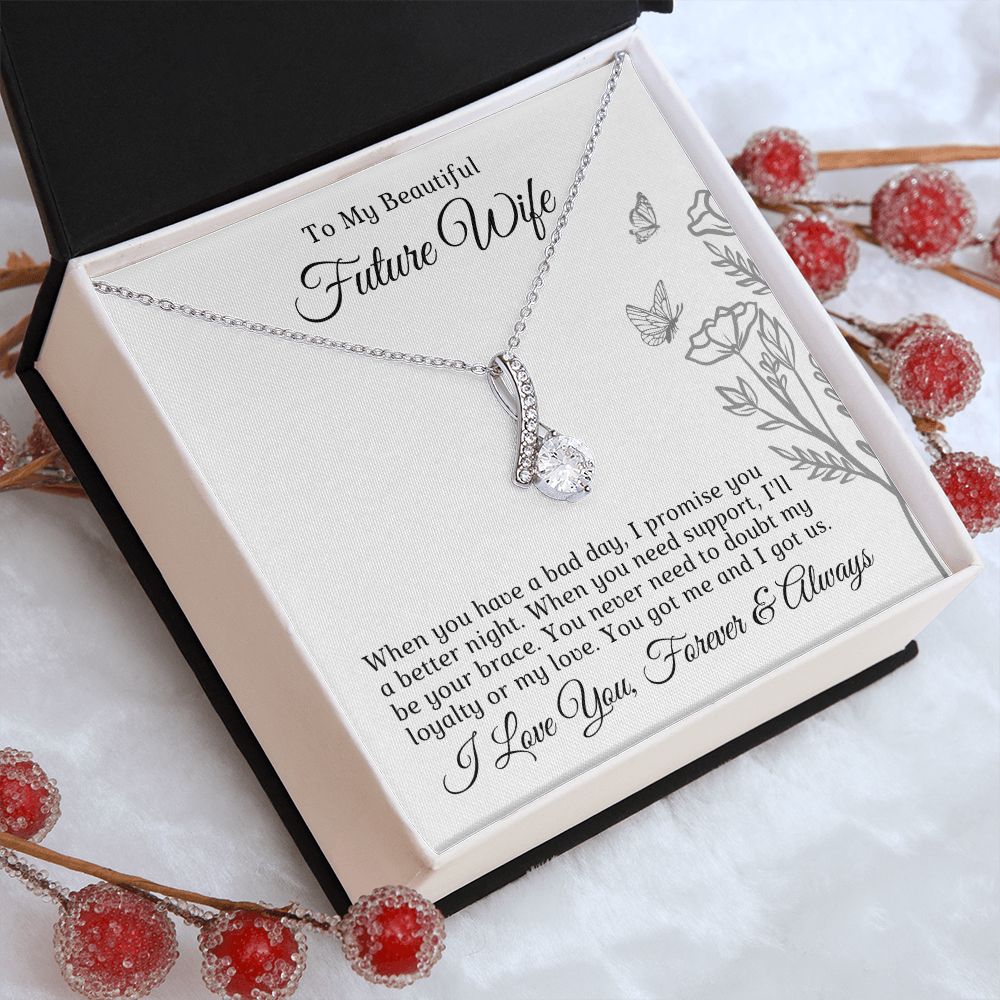 Future Wife, Mrs. Gift | I Love You Necklace 0733T7A