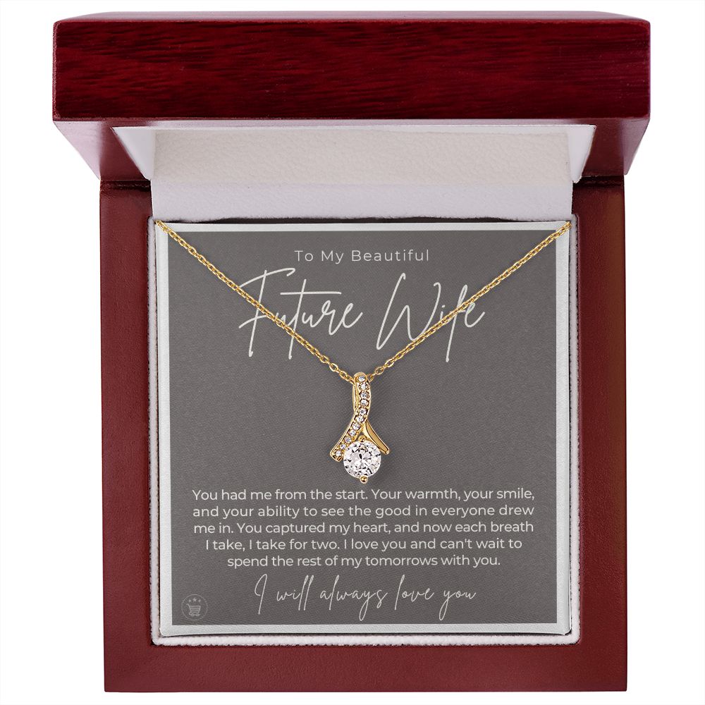 Future Wife, Mrs. Gift | Each Breath Necklace 0641T11