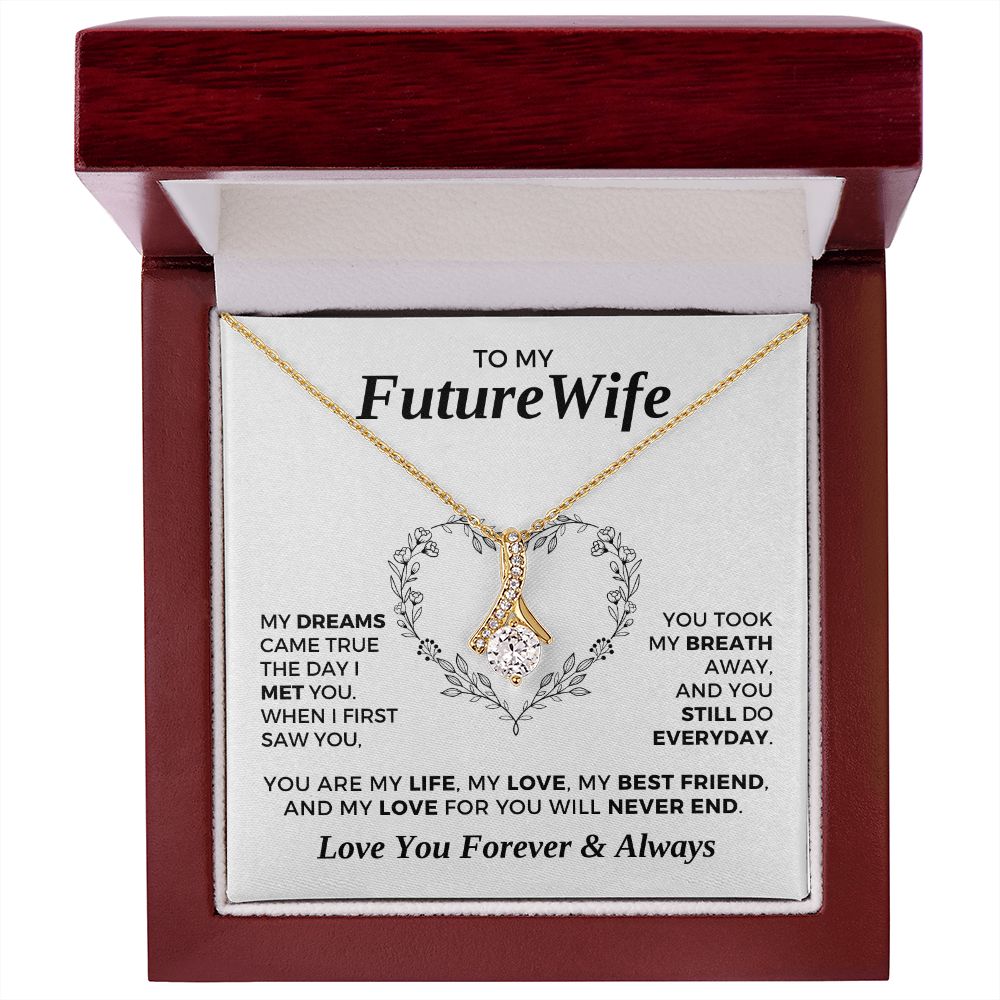 Future Wife, Mrs. Gift | Dreams Came True Necklace 0743T5A
