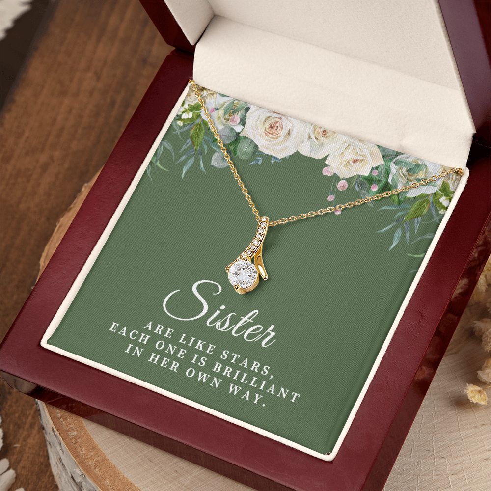 Sisters Are Like Stars Alluring Beauty Necklace 2222