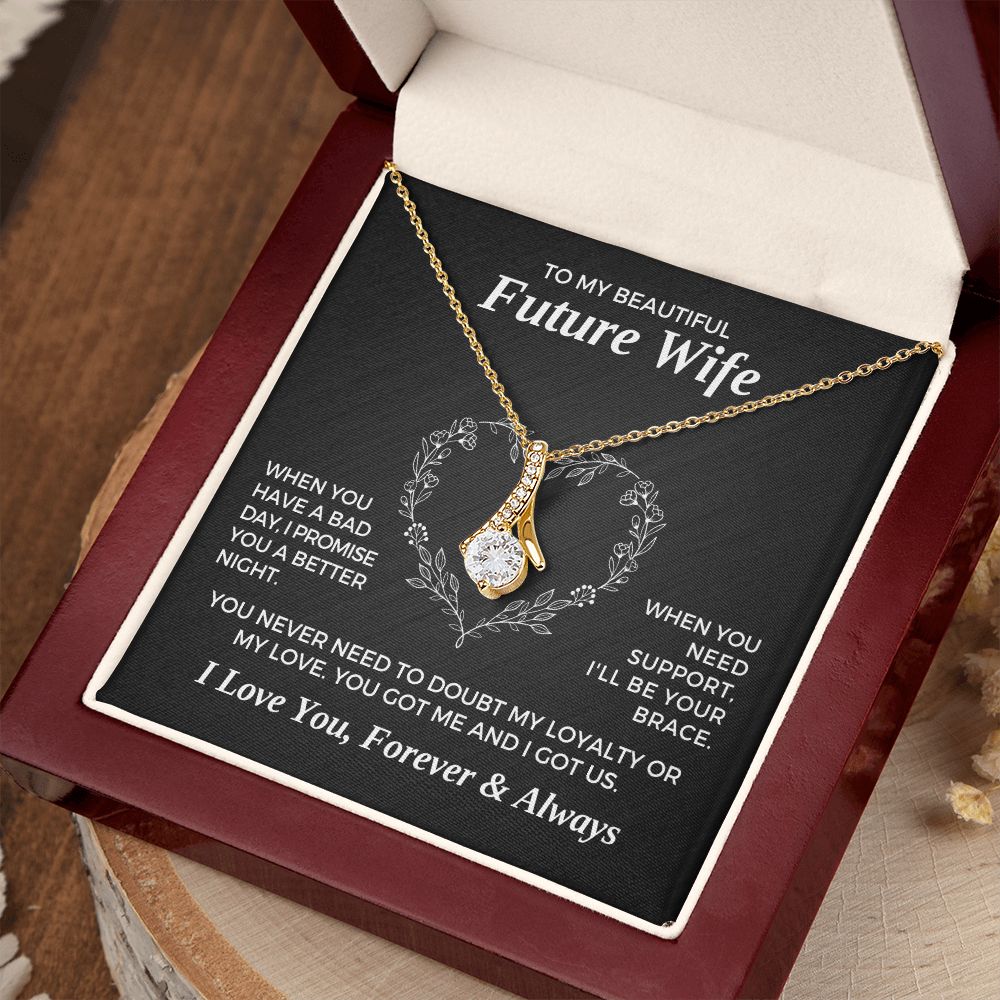 Future Wife, Mrs. Gift | I Love You Necklace 0733T6A