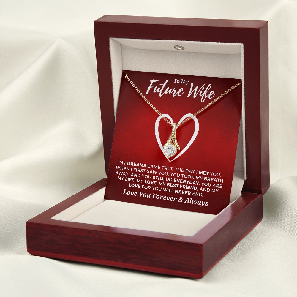 Future Wife, Mrs. Gift | Dreams Came True Necklace 0743T8A