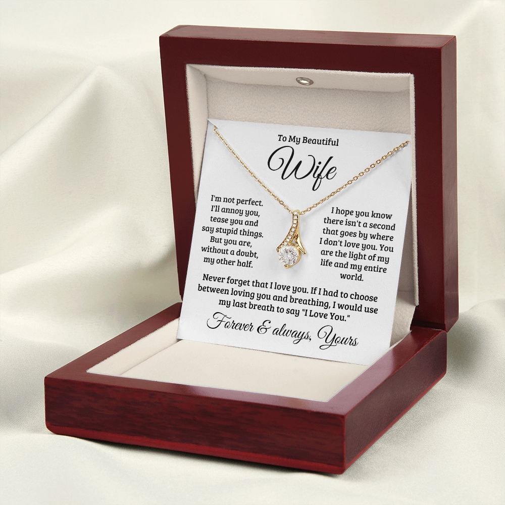 Gift For Wife | Never Forget That I Love You Necklace 0740T1A