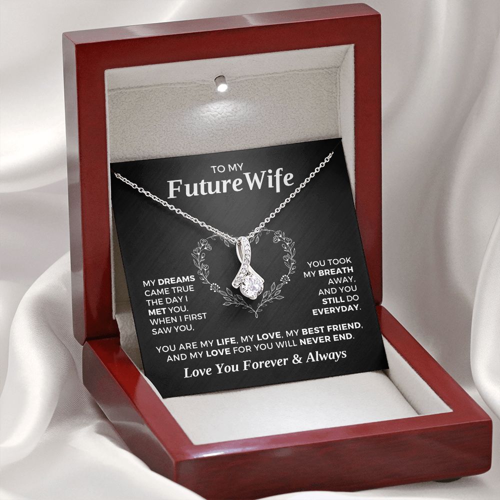 Future Wife, Mrs. Gift | Dreams Came True Necklace 0743T6A