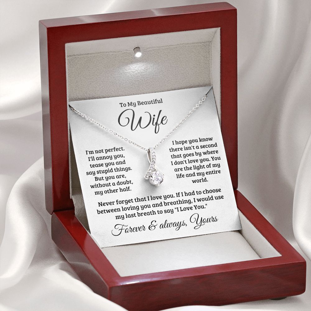 Gift For Wife | Never Forget That I Love You Necklace 0740T1A