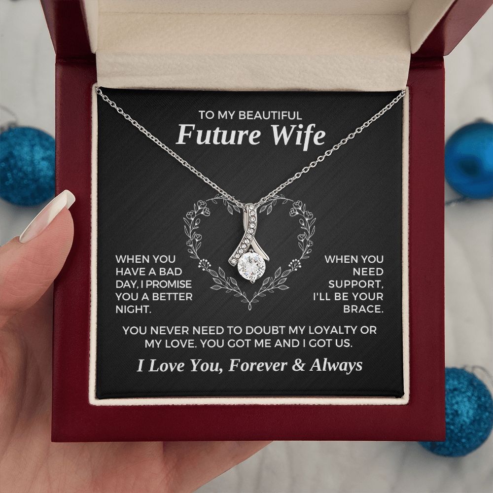 Future Wife, Mrs. Gift | I Love You Necklace 0733T6A