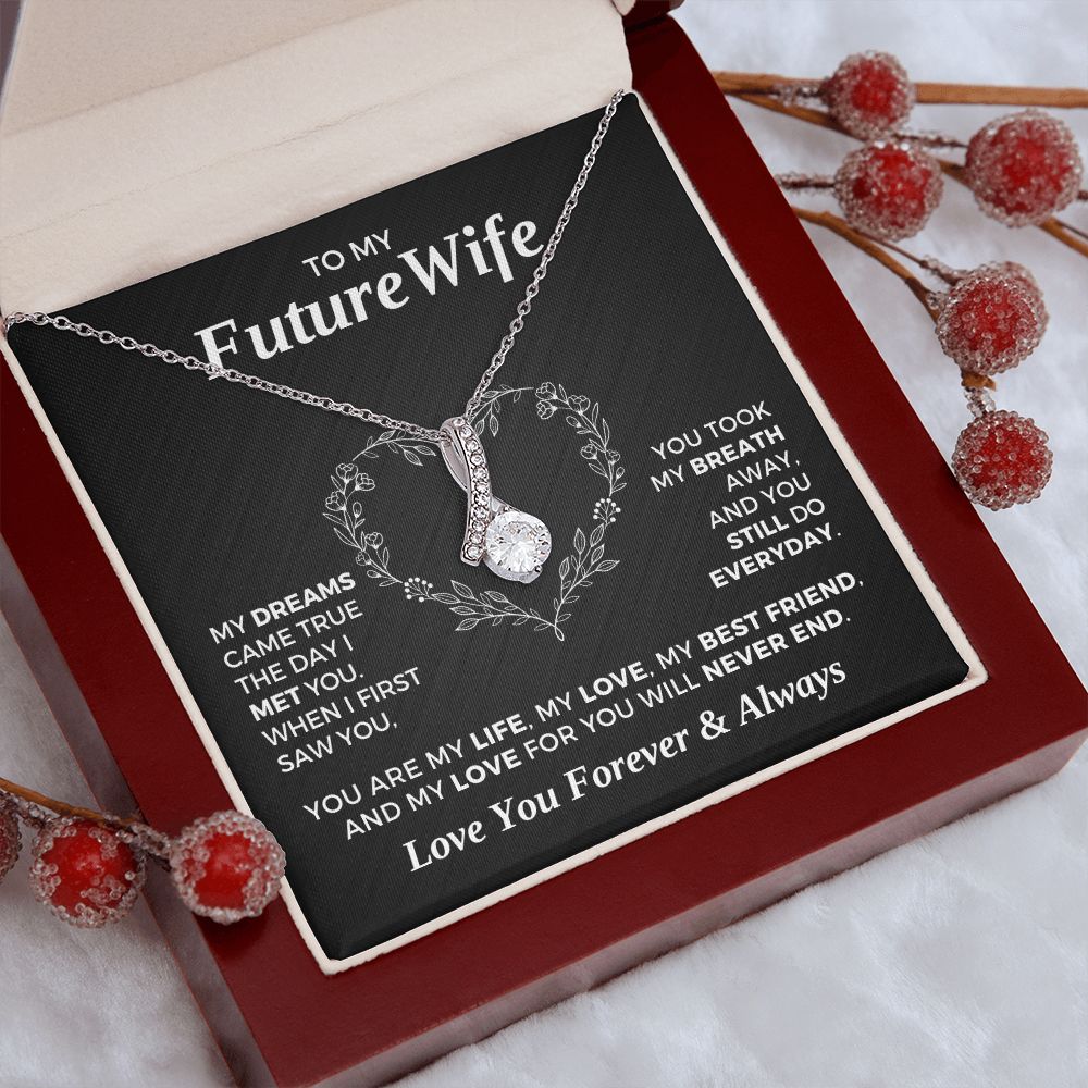 Future Wife, Mrs. Gift | Dreams Came True Necklace 0743T6A