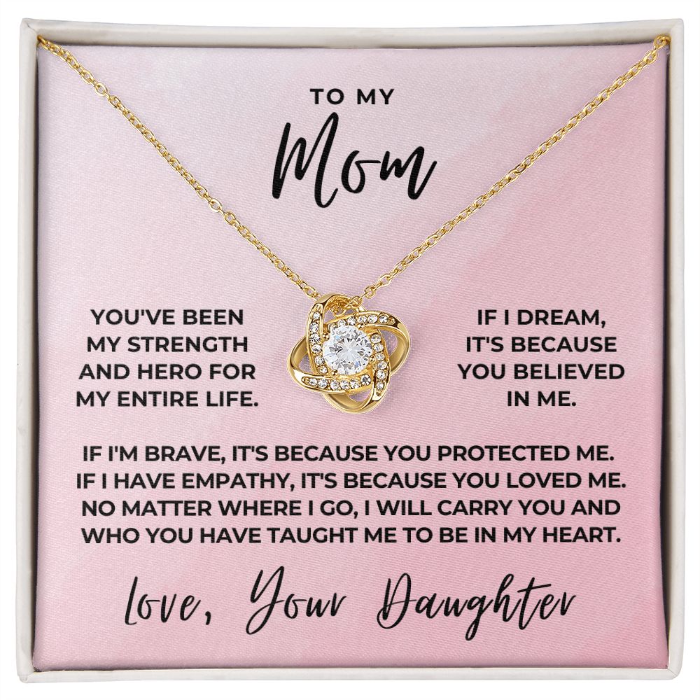 Gift For Mom | Because Of You Necklace 0658T8