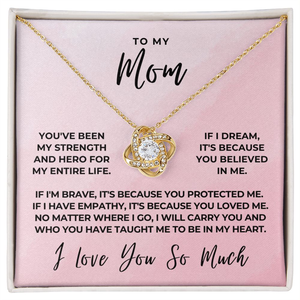 Gift For Mom | Because Of You Necklace 0657T8