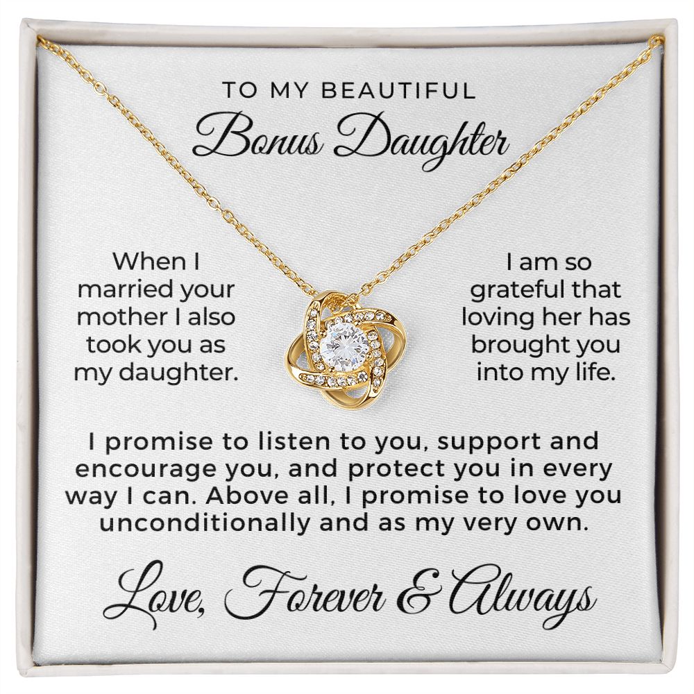 Stepdaughter Gift From Dad | Promise Necklace 0717T2
