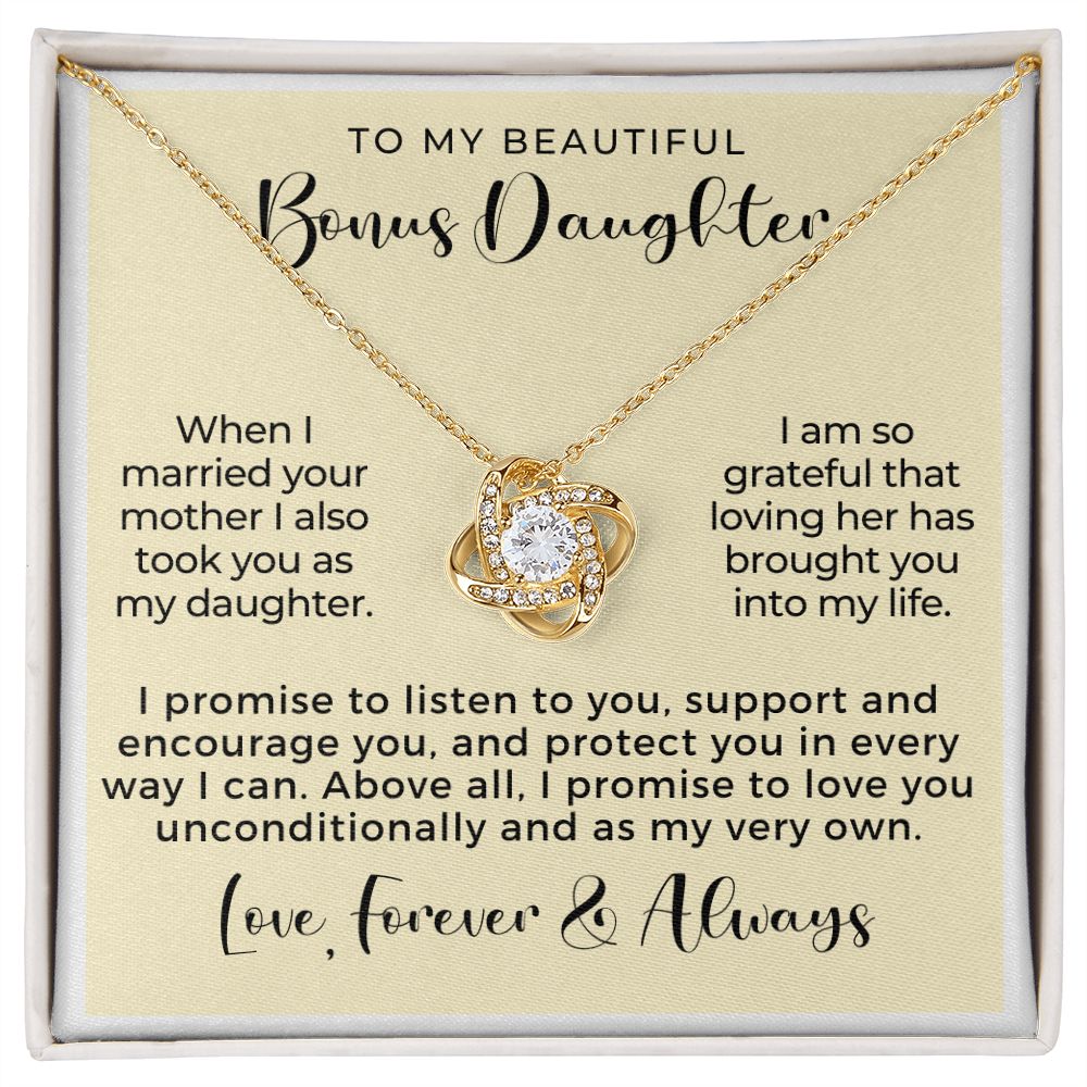 Stepdaughter Gift From Dad | Promise Necklace 0717T5