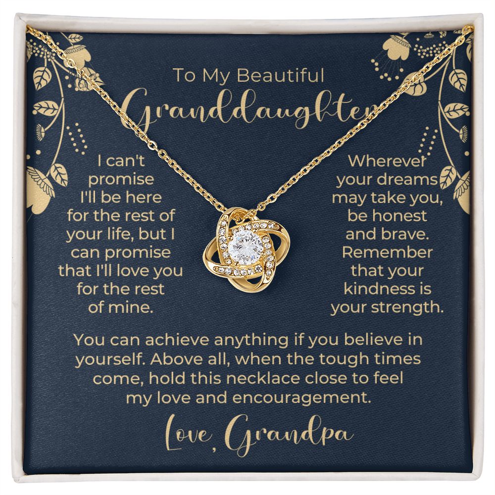 Granddaughter Gift From Grandpa | My Promise Necklace 0690T13