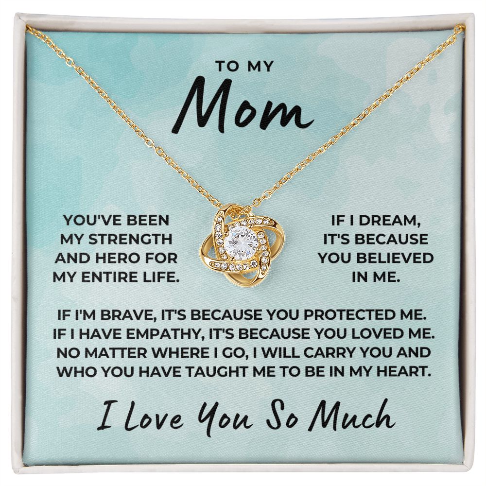 Gift For Mom | Because Of You Necklace 0657T9