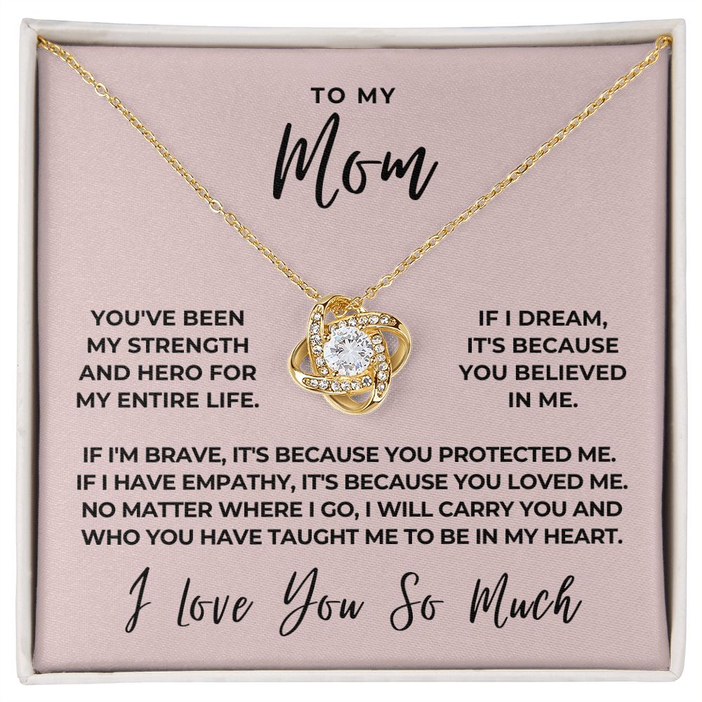 Gift For Mom | Because Of You Necklace 0657T7