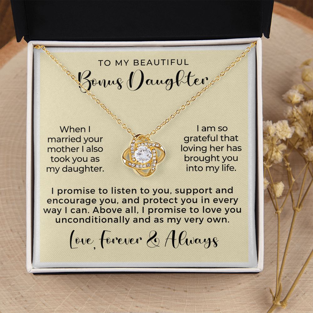 Stepdaughter Gift From Dad | Promise Necklace 0717T5