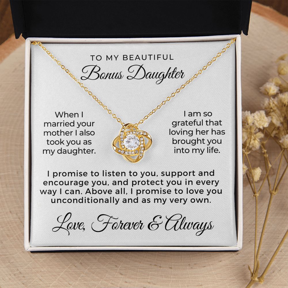 Stepdaughter Gift From Dad | Promise Necklace 0717T2