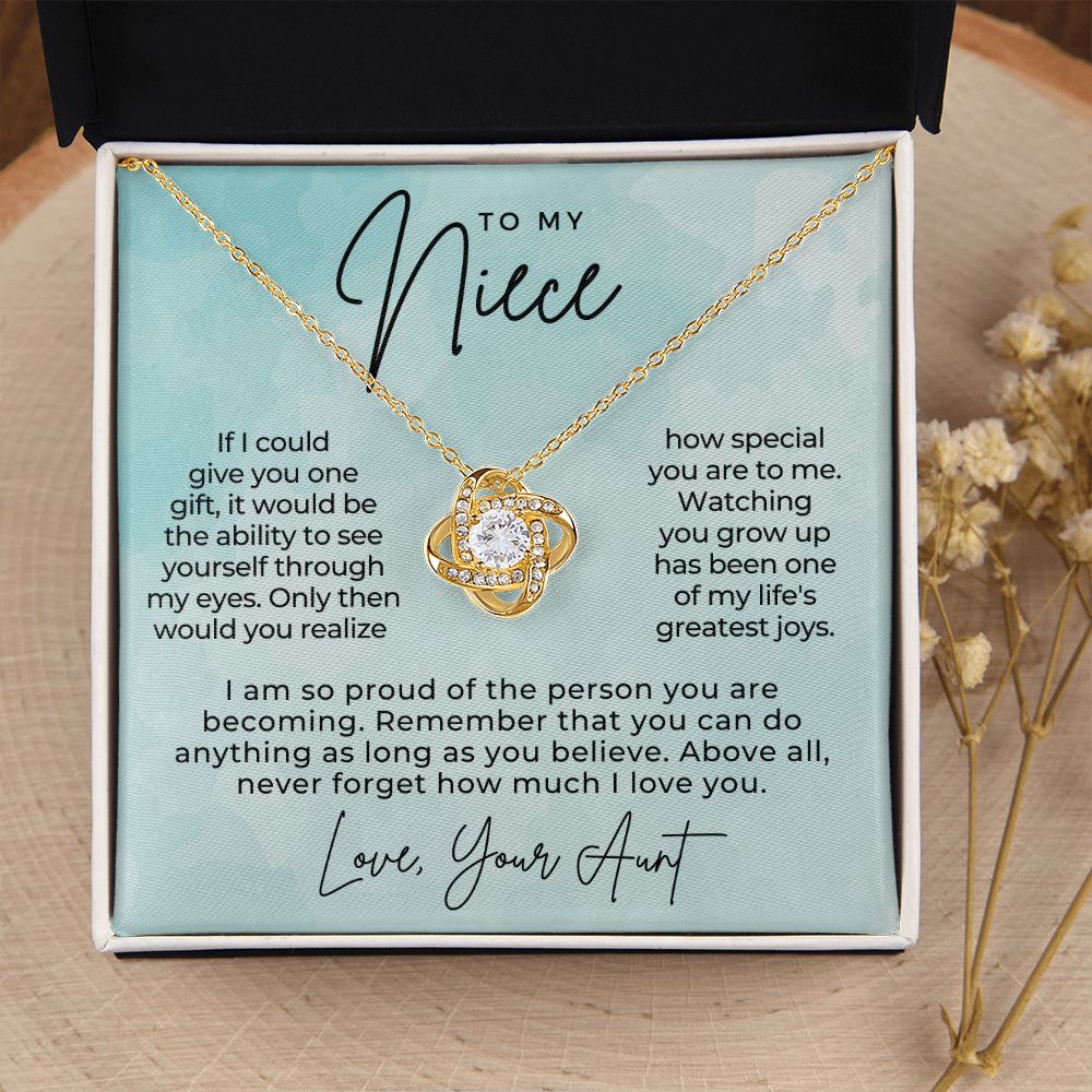 Niece Gift From Aunt | My Love Necklace 0581T23
