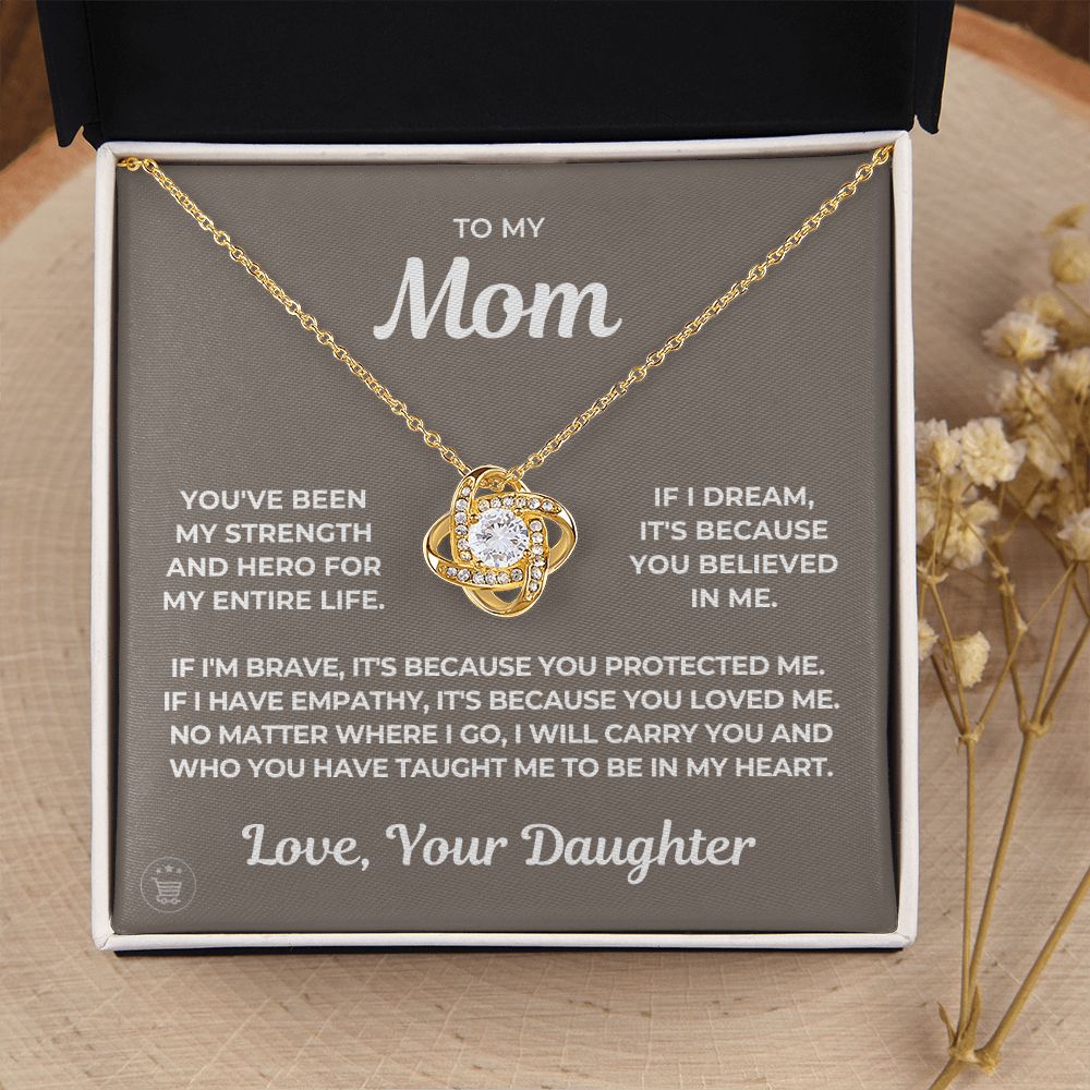 Gift For Mom | Because Of You Necklace 0658T2
