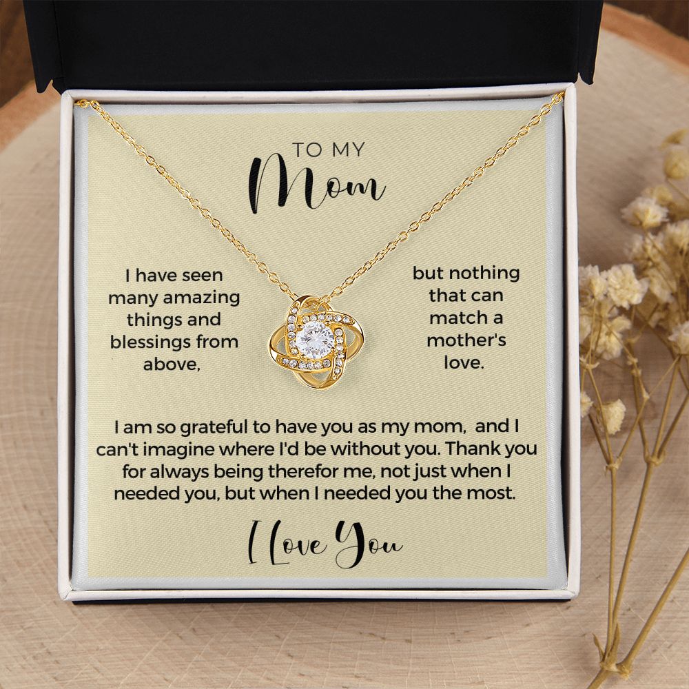 Gift For Mom | Thank You Mom Necklace 0683T11