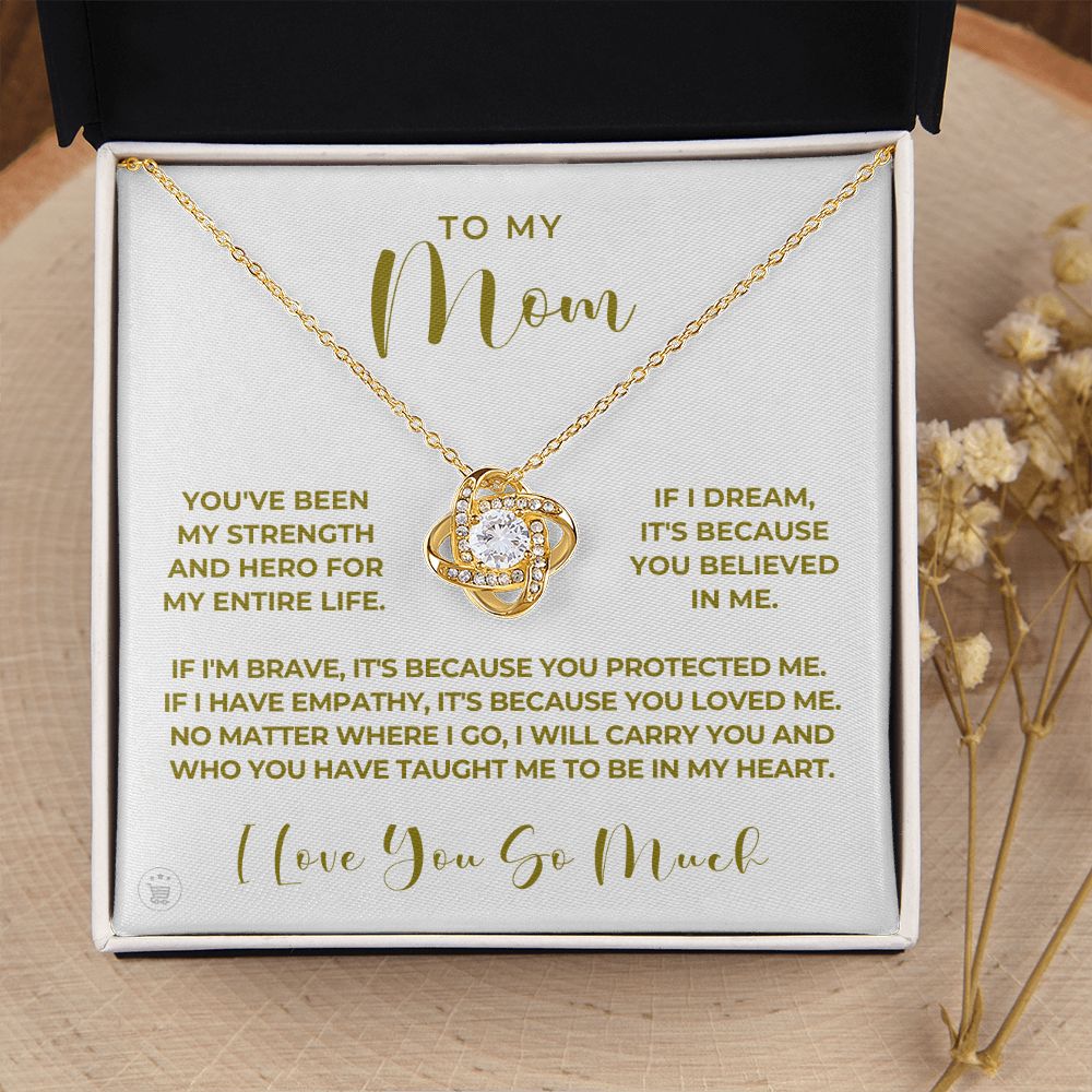 Gift For Mom | Because Of You Necklace 0657T5