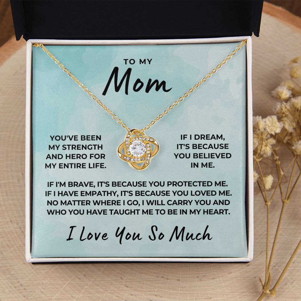 Gift For Mom | Because Of You Necklace 0657T9