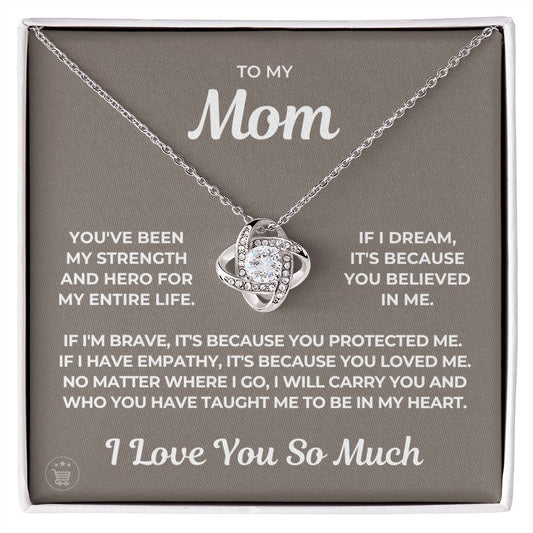 Gift For Mom | Because Of You Necklace 0657T2