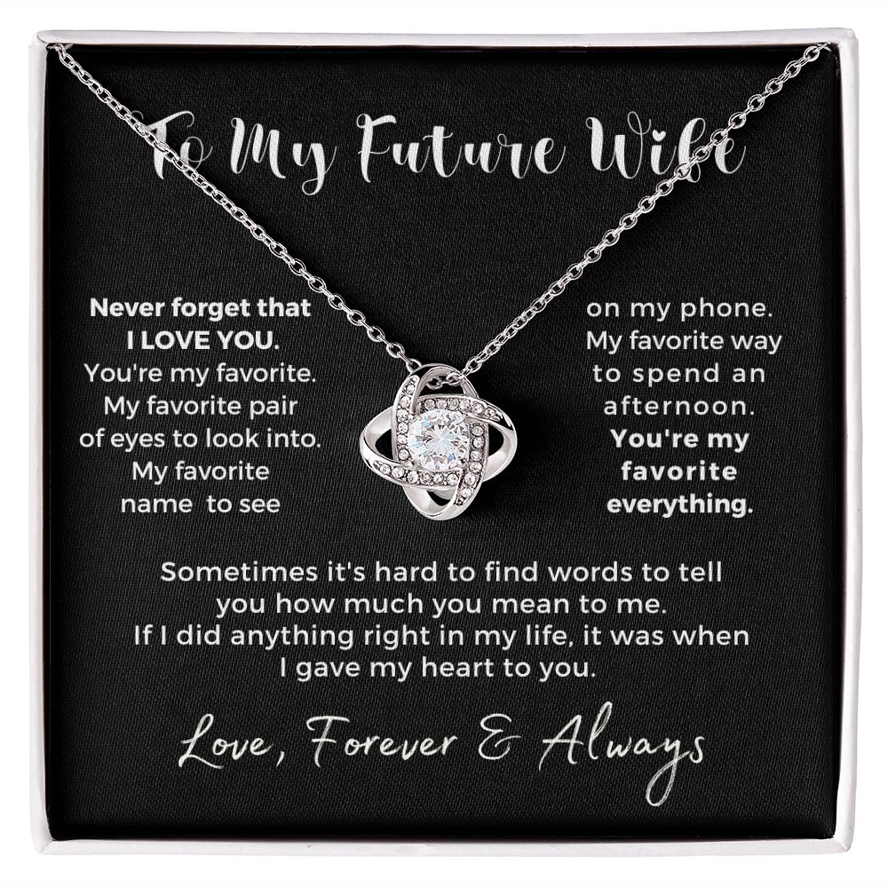 Future Wife, Mrs. Gift | My Heart Necklace 0778T1L