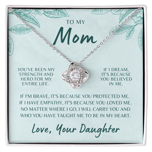 Gift For Mom | Because Of You Necklace 0658T10