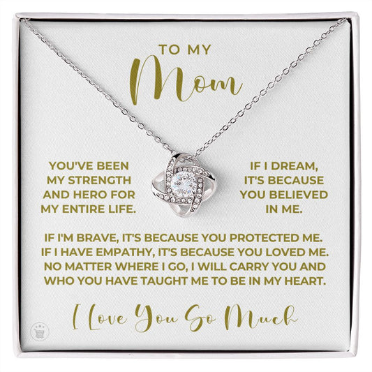 Gift For Mom | Because Of You Necklace 0657T5