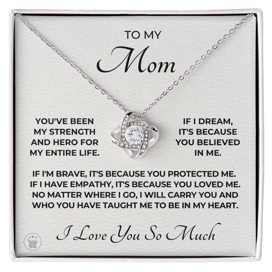 Gift For Mom | Because Of You Necklace 0657T1