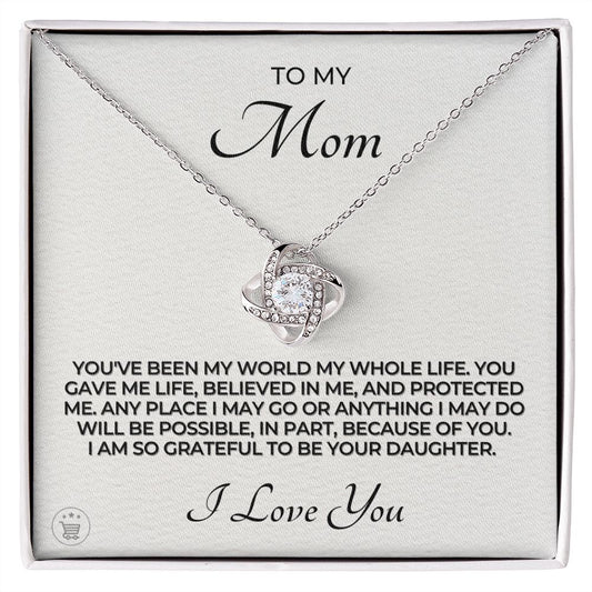 Gift For Mom | My World Necklace 0659T1