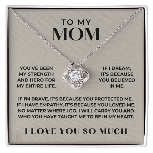 Gift For Mom | Because Of You Necklace 0657T3