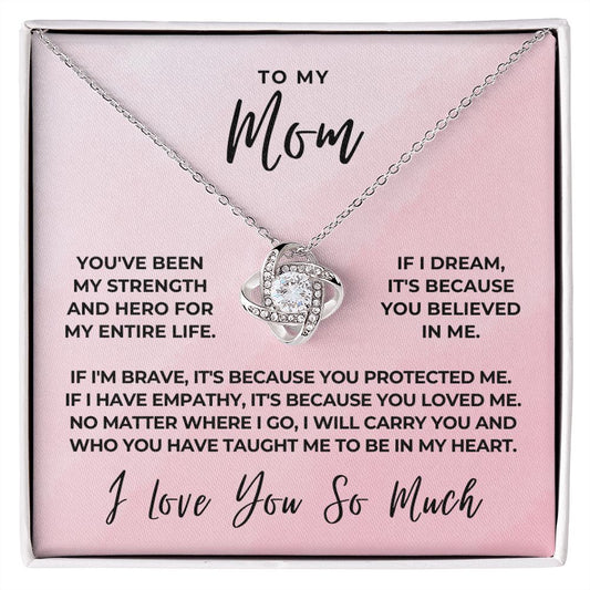 Gift For Mom | Because Of You Necklace 0657T8