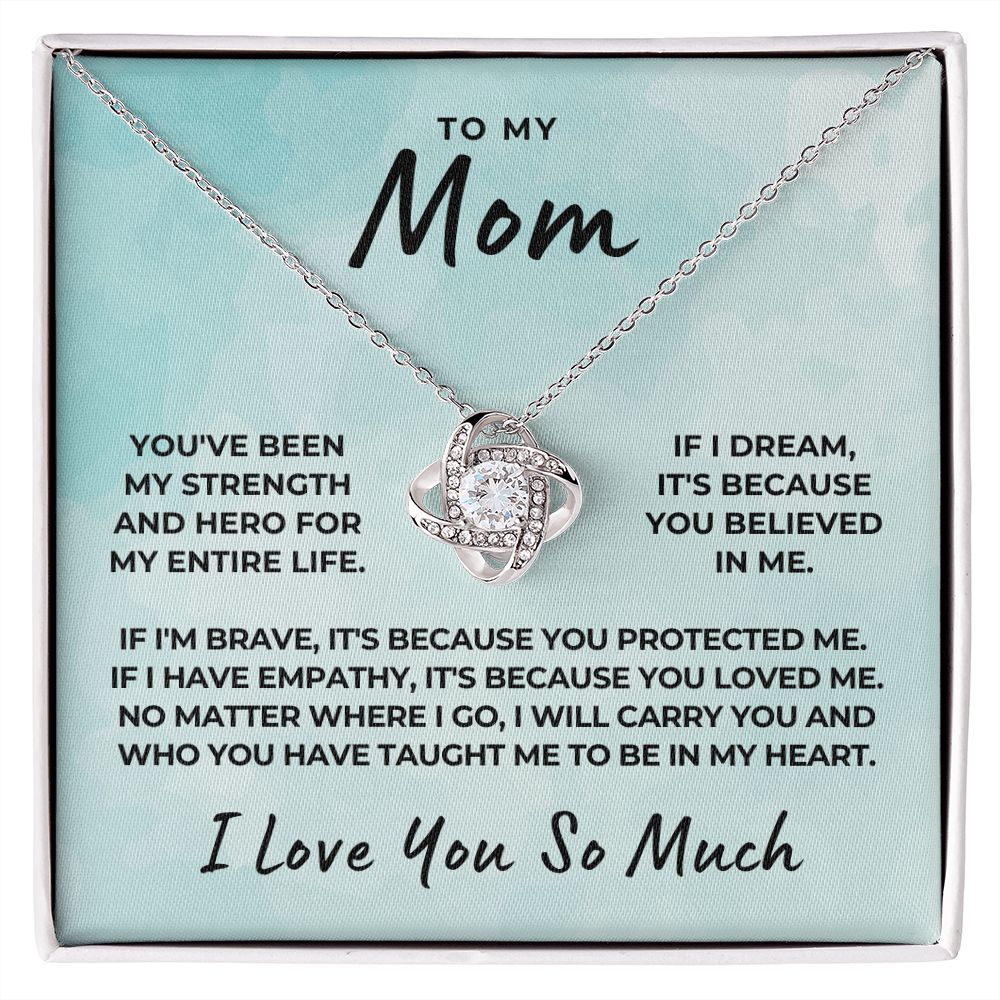 Gift For Mom | Because Of You Necklace 0657T9