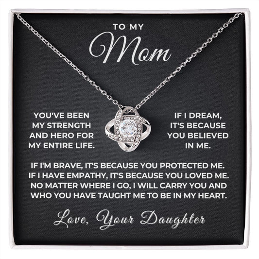 Gift For Mom | Because Of You Necklace 0658T4