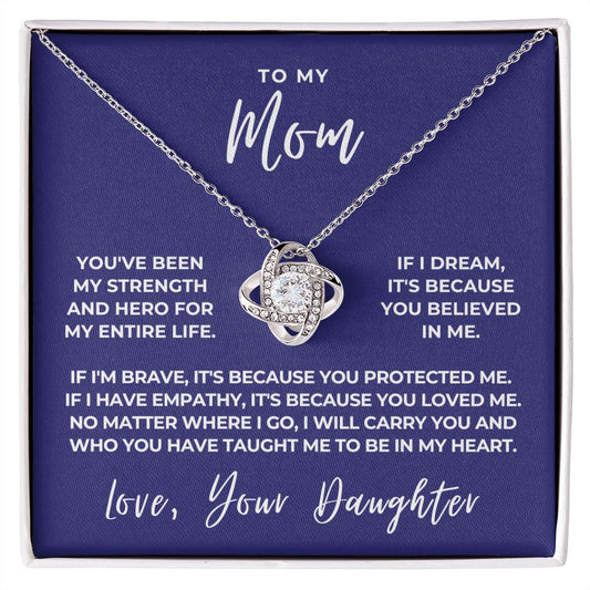 Gift For Mom | Because Of You Necklace 0658T6