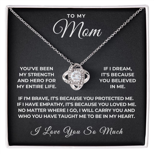 Gift For Mom | Because Of You Necklace 0657T4