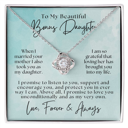 Stepdaughter Gift From Dad | Promise Necklace 0717T9