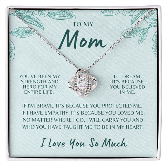 Gift For Mom | Because Of You Necklace 0657T10