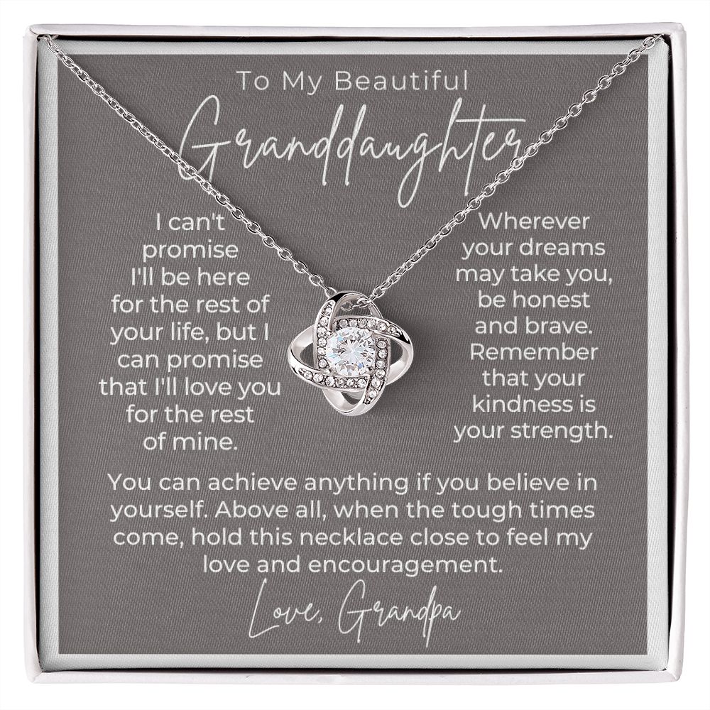Granddaughter Gift From Grandpa | My Promise Necklace 0690T5