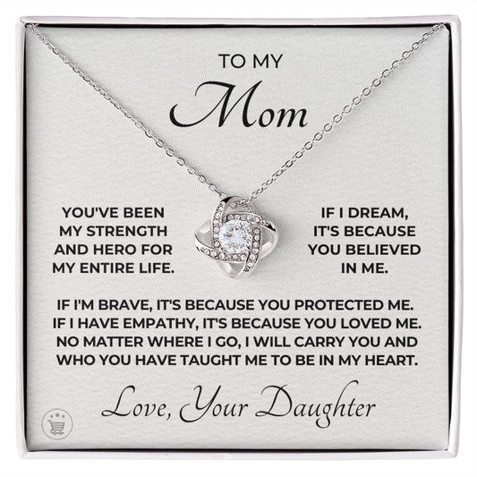 Gift For Mom | Because Of You Necklace 0658T1