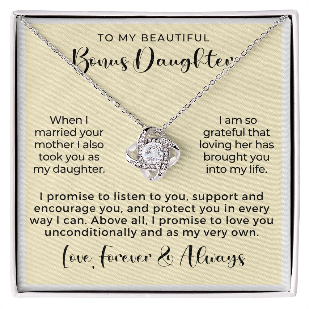 Stepdaughter Gift From Dad | Promise Necklace 0717T5