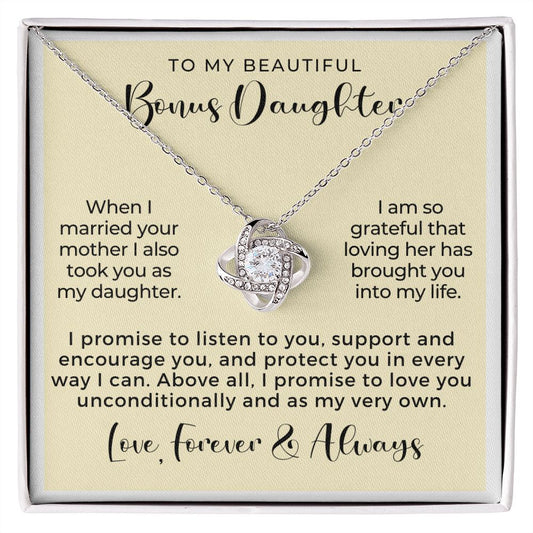 Stepdaughter Gift From Dad | Promise Necklace 0717T5