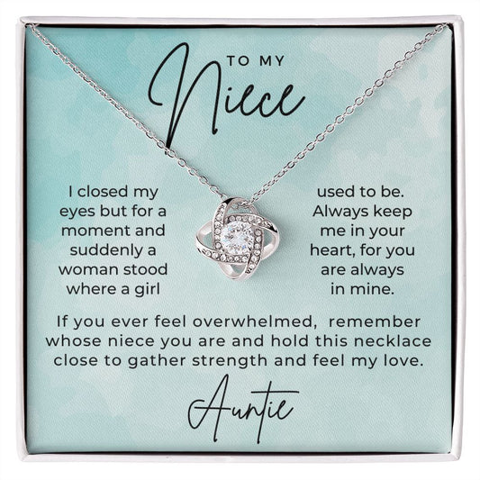 Niece Gift From Aunt | In My Heart Necklace 0631T23