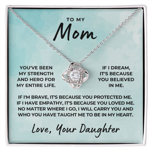 Gift For Mom | Because Of You Necklace 0658T9
