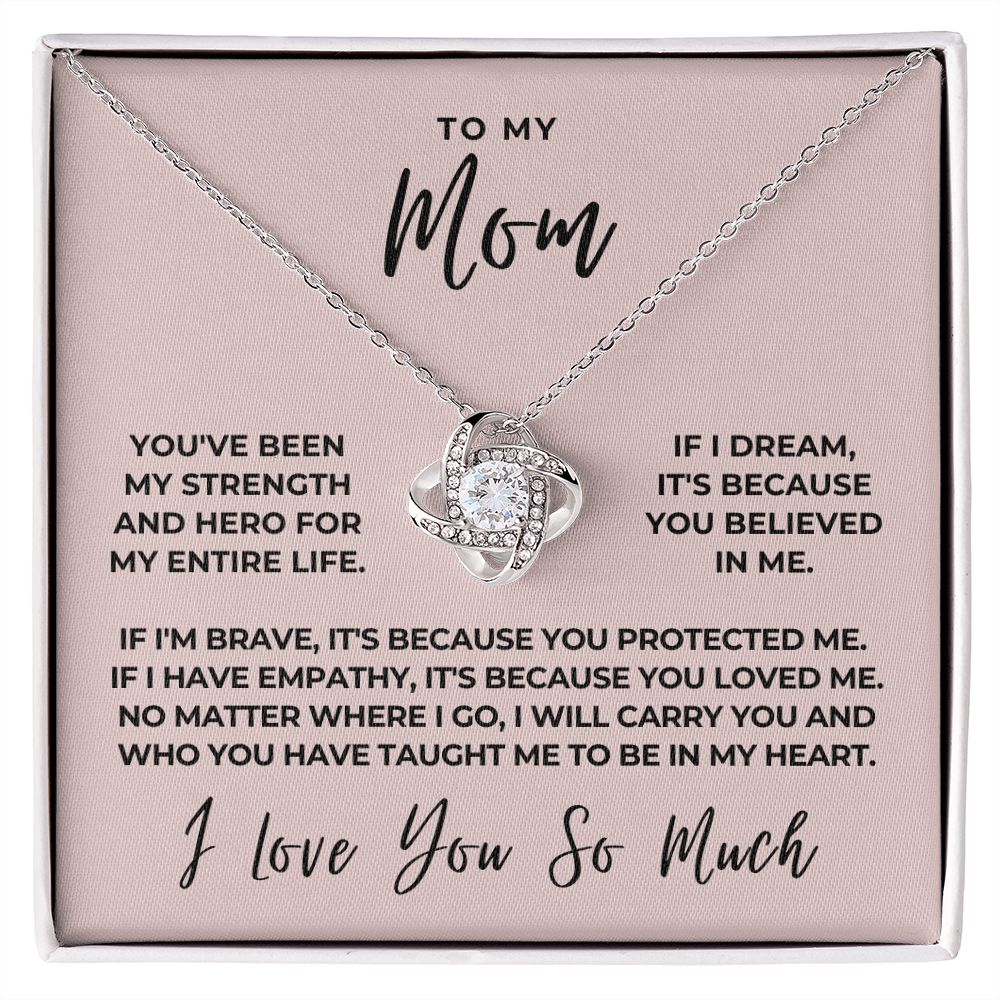 Gift For Mom | Because Of You Necklace 0657T7
