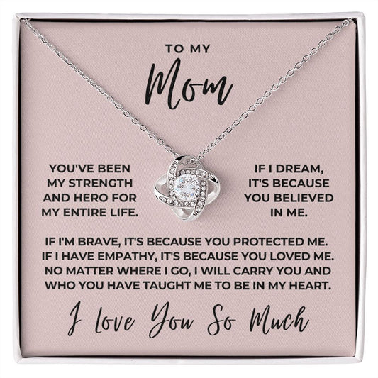 Gift For Mom | Because Of You Necklace 0657T7